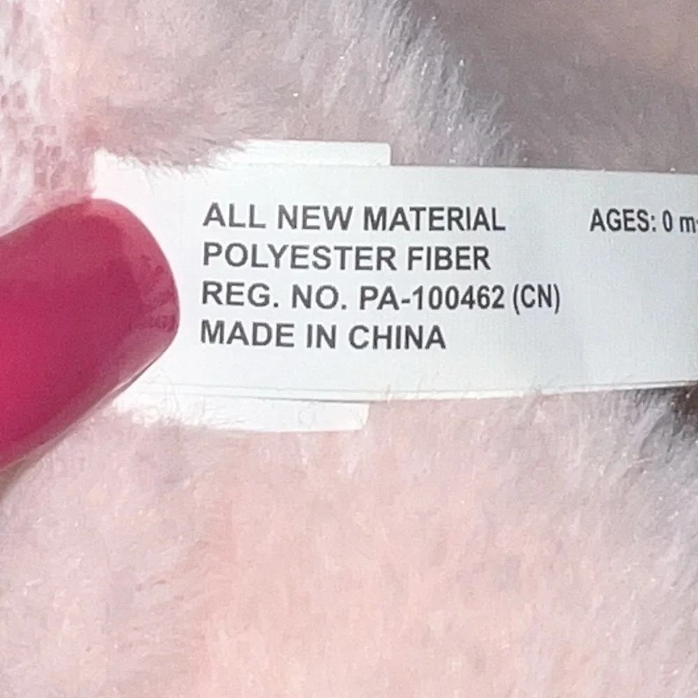 Dream Gro Pink Bear‎ Lovey Plush Rattle Security Blanket Teether Sensory Toy